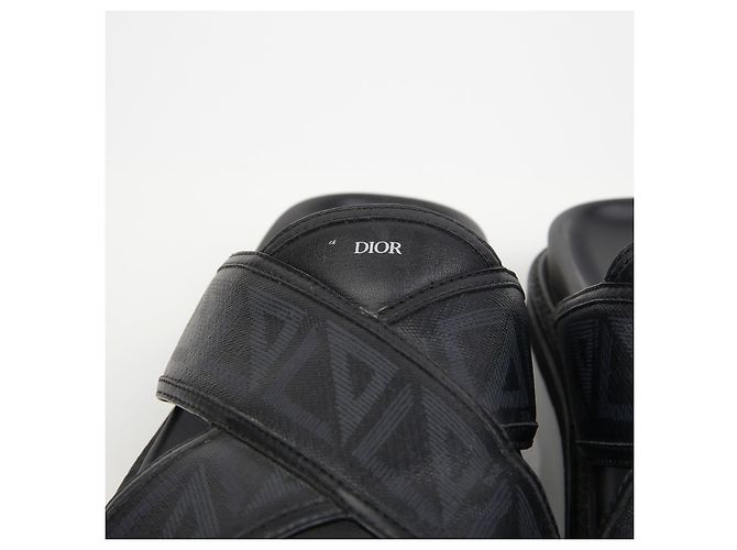 Dior CD Diamond Aqua Sandals size Black - view 5