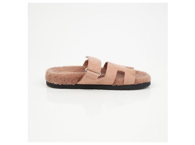 Hermès Sandali in shearling Taglia Rosa - vista 8