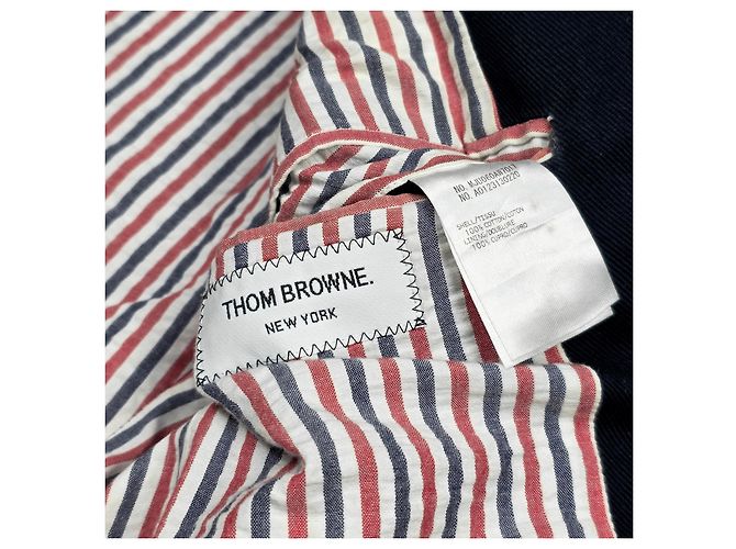 Thom Browne Baumwoll-Twill-Blazerjacke Blau - Ansicht 7
