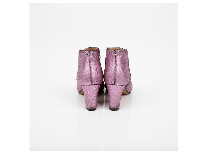 Maison Martin Margiela Offene Zehen Stiefeletten Größe Lila - Ansicht 5