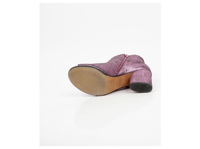 Maison Martin Margiela Offene Zehen Stiefeletten Größe Lila - Ansicht 8