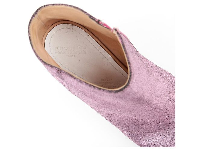 Maison Martin Margiela Offene Zehen Stiefeletten Größe Lila - Ansicht 9