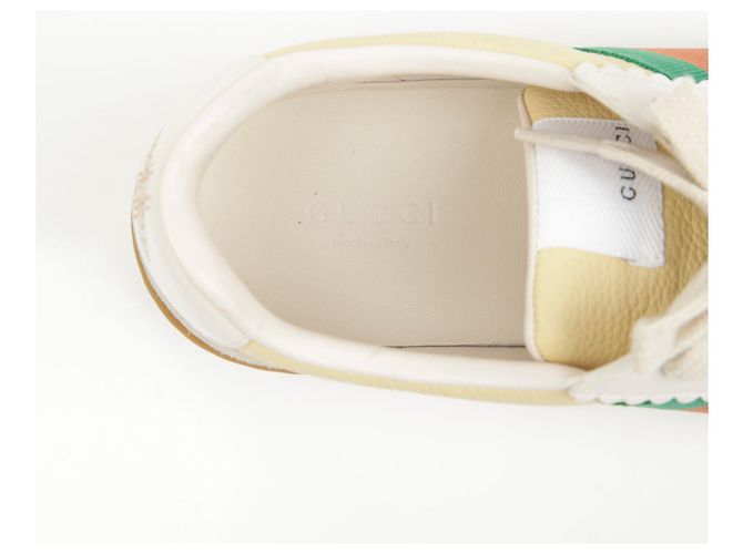 Gucci Sneakers GG Web Detail Giallo - vista 11