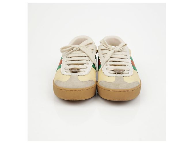 Gucci Sneakers GG Web Detail Giallo - vista 4