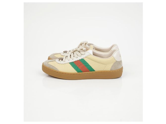 Gucci Sneakers GG Web Detail Giallo - vista 5