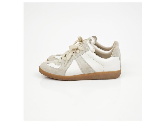 Maison Martin Margiela Sneakers Replica dell'Esercito Tedesco Bianco - vista 7