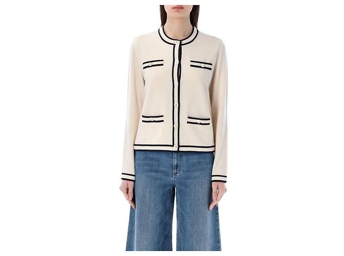 Tory Burch Cárdigan Castaño - vista 7