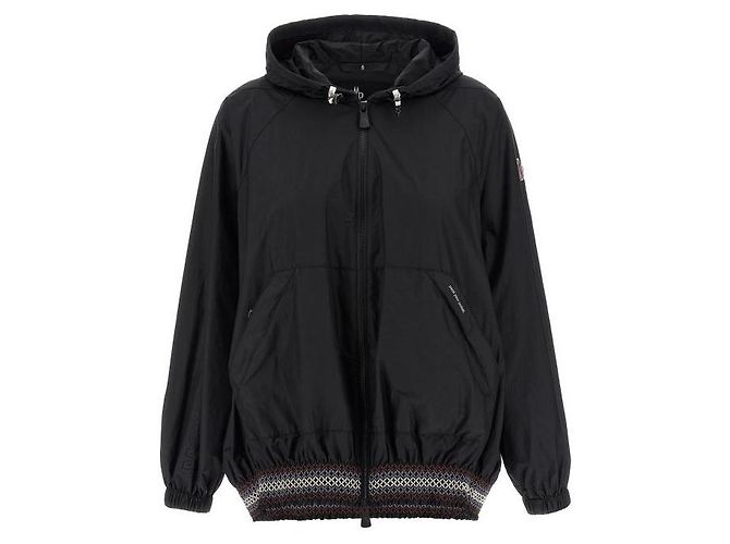 Moncler Giacca con cappuccio Samedans Nero - vista 4