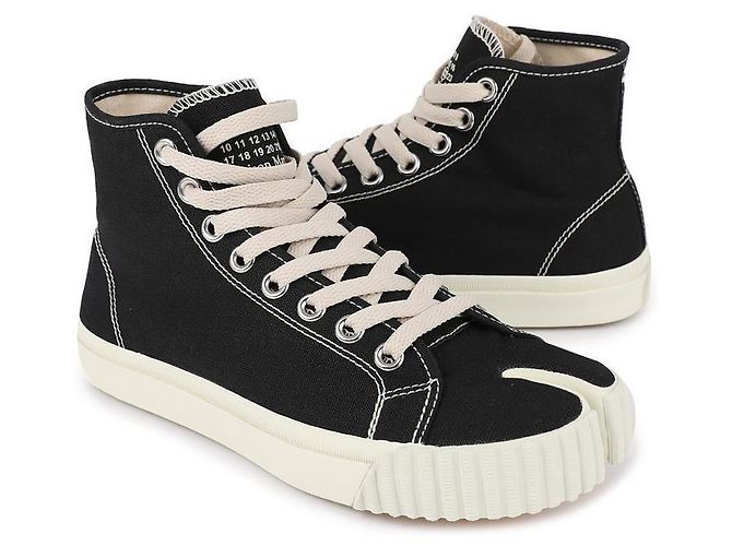 Maison Martin Margiela Sneakers alte Tabi per donne Nero - vista 5