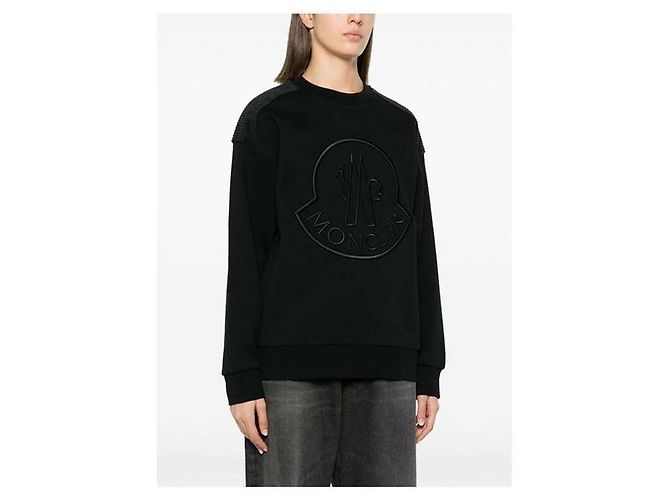 Moncler Moleton com logo bordado Preto - vista 5