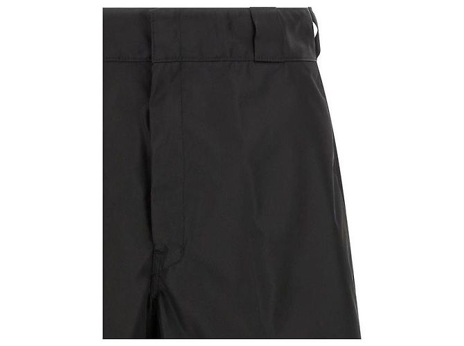 Prada Nylon-Bermuda-Hose Schwarz - Ansicht 6