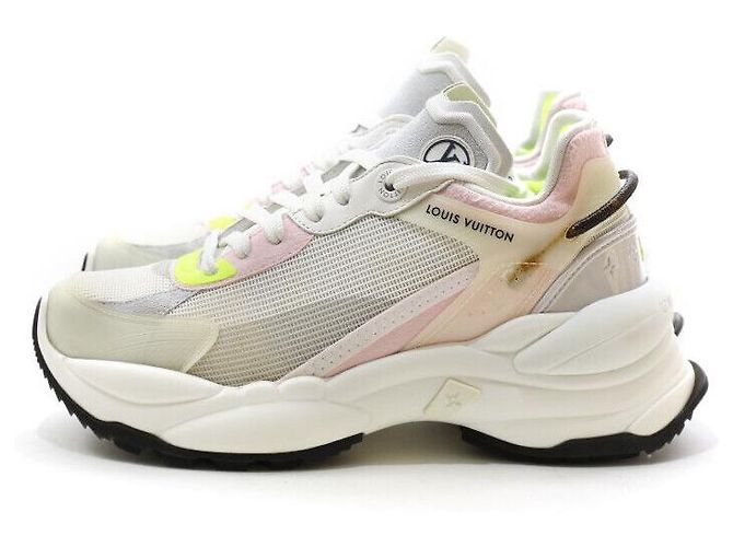 Louis Vuitton Sneakers Run Gray Marrone - vista 3