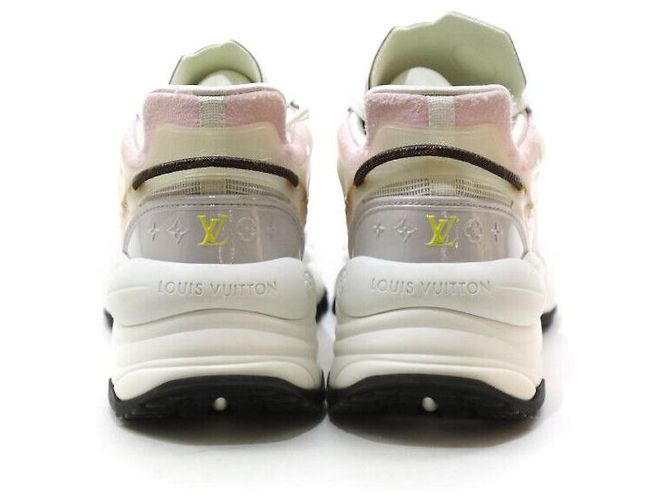Louis Vuitton Sneakers Run Gray Marrone - vista 4