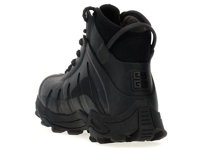 Givenchy Botas de tornozelo com cadarço em borracha neoprene - vista 6