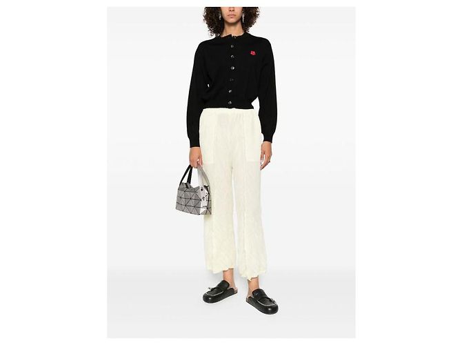 Kenzo Blumenbestickter Wollcardigan Schwarz - Ansicht 5
