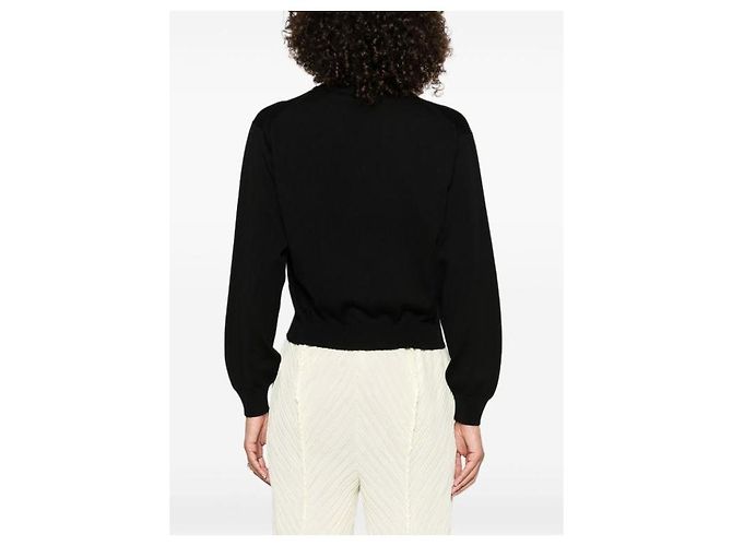 Kenzo Blumenbestickter Wollcardigan Schwarz - Ansicht 7