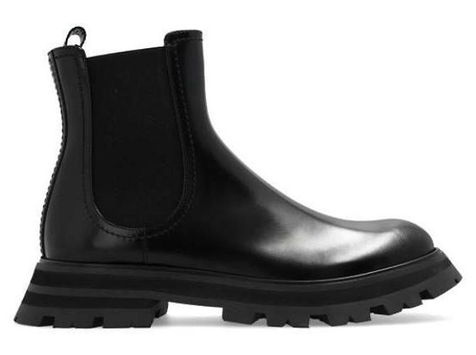 Alexander Mcqueen Botines Chelsea Negro - vista 4