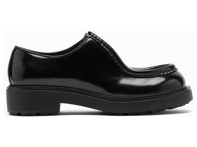 Prada Scarpe stringate in pelle spazzolata opaca - vista 4