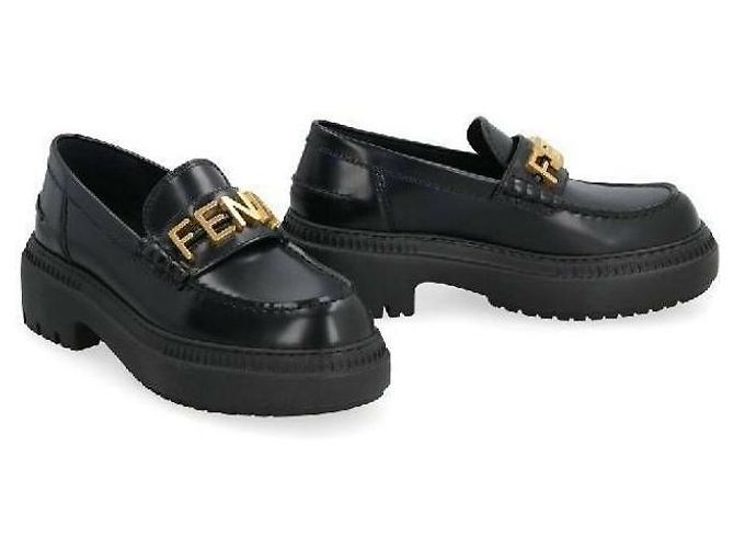 Fendi Mocassino in pelle - vista 5