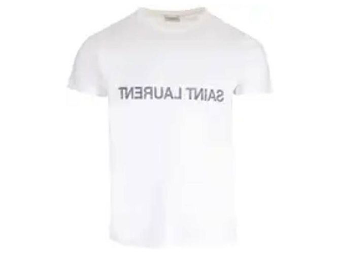 Saint Laurent T-Shirt mit umgekehrtem Logo - Ansicht 4