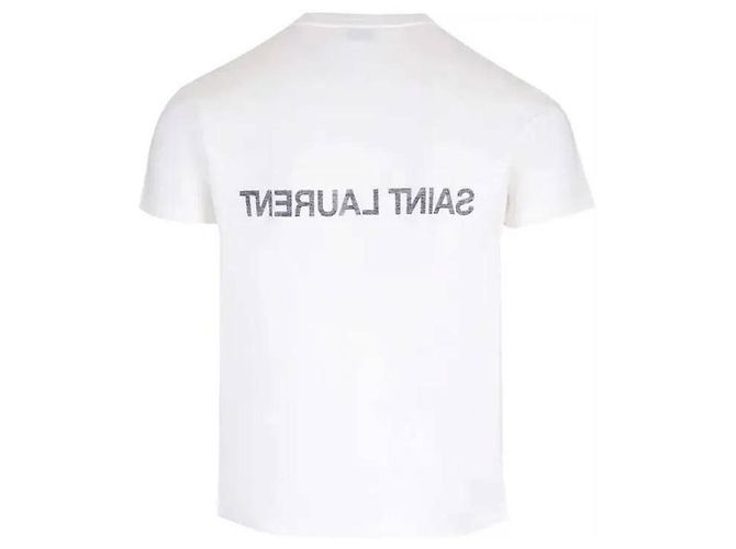 Saint Laurent T-Shirt mit umgekehrtem Logo - Ansicht 5