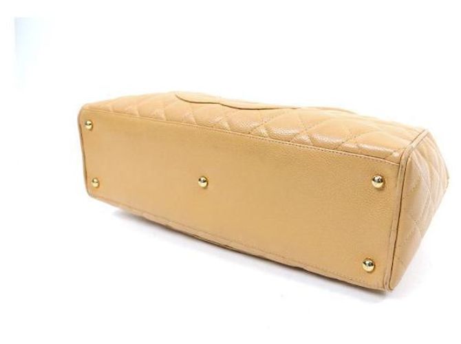 Chanel Bolso Bowling Big CC en Caviar Amarillo - vista 10