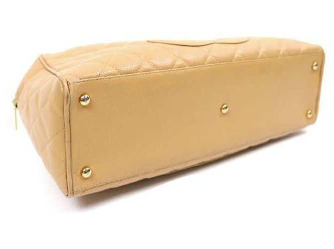 Chanel Bolso Bowling Big CC en Caviar Amarillo - vista 9