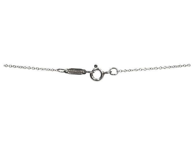 Tiffany & Co Silberne Halskette mit Herzanhänger und Beschriftung - Ansicht 3