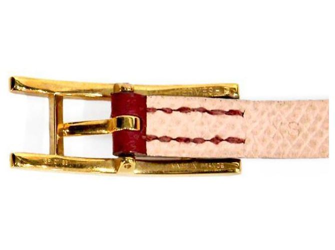 Hermès Pulsera de cuero rojo Roja - vista 4