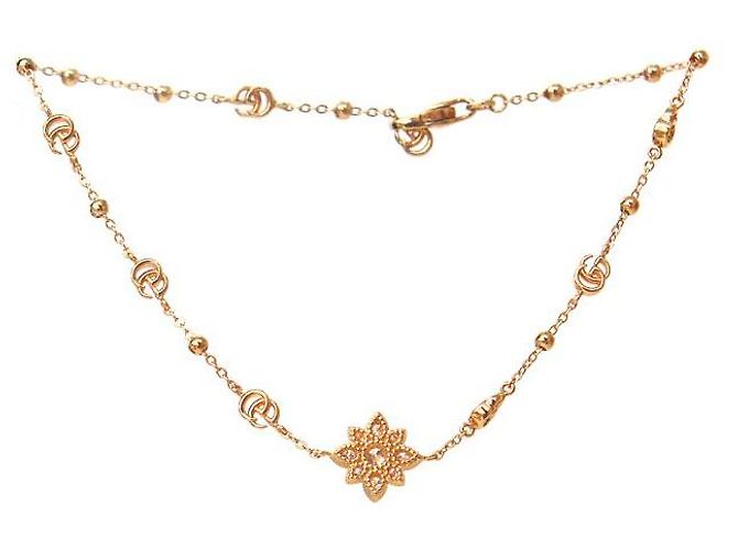 Gucci Bracciale Flora in oro rosa e diamanti D'oro - vista 2