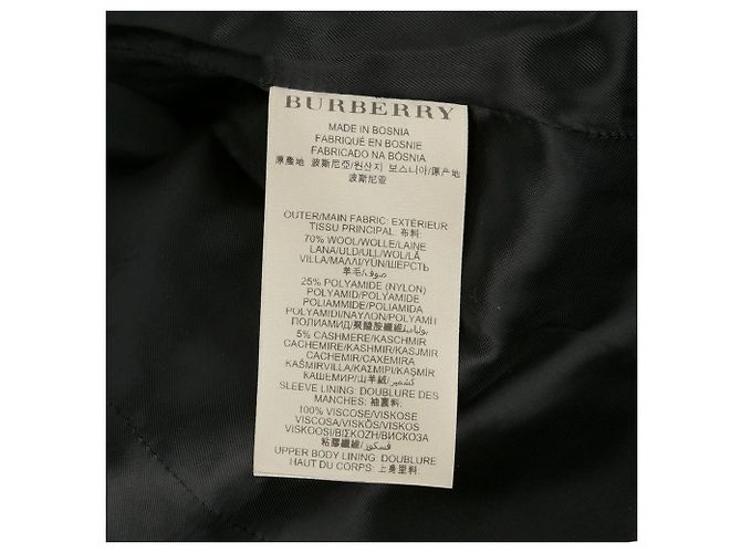 Burberry Brideline Mantel Größe Schwarz - Ansicht 9
