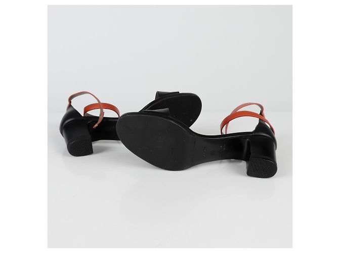 Hermès Manège Kelly Sandalen Absatz Größe Schwarz - Ansicht 9