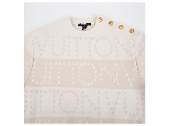 Louis Vuitton Chunky Knit Größe XS Weiß - Ansicht 3