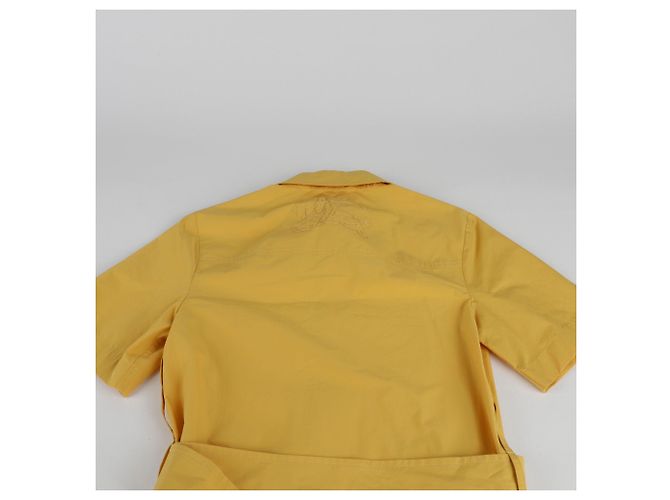 Burberry Vestito Camicia Blend Taglia Giallo - vista 10