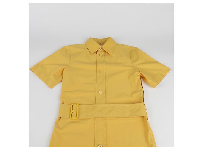 Burberry Vestito Camicia Blend Taglia Giallo - vista 3
