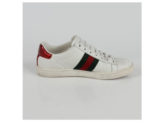 Gucci Ace Sneakers Bianco - vista 5