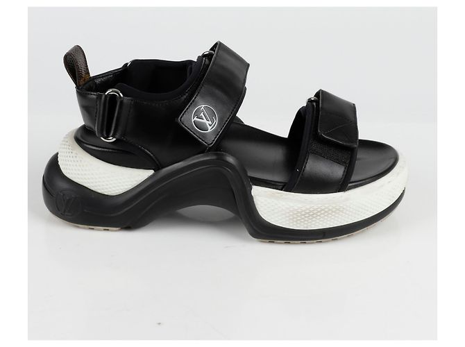 Louis Vuitton Archlight Flache Sandale Größe Schwarz - Ansicht 2