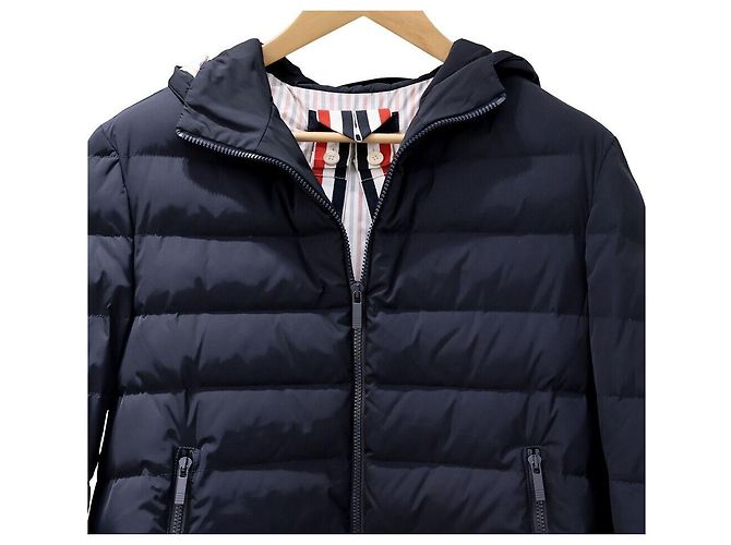 Thom Browne Gestreifter gepolsterter Pullover Blau - Ansicht 3