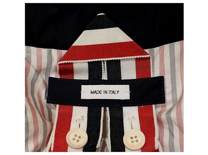 Thom Browne Gestreifter gepolsterter Pullover Blau - Ansicht 5
