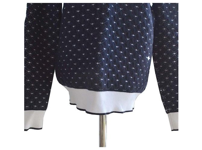 Louis Vuitton Exklusiver Monogramm Blumen Jacquard Hoodie Blau - Ansicht 5