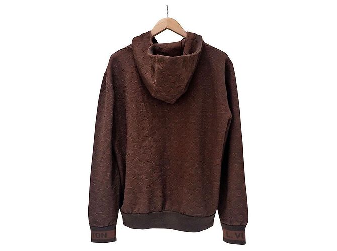 Louis Vuitton Monogramm-Jacquard-Hoodie Braun - Ansicht 2