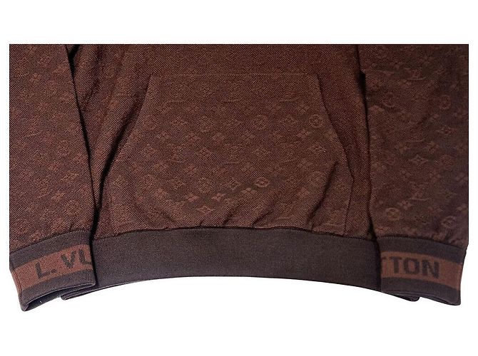 Louis Vuitton Monogramm-Jacquard-Hoodie Braun - Ansicht 4