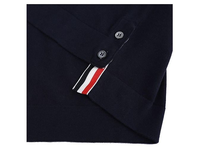 Thom Browne Gestreiftes Baumwollhemd Blau - Ansicht 10