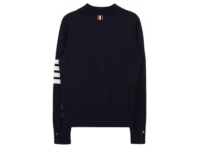Thom Browne Gestreiftes Baumwollhemd Blau - Ansicht 5