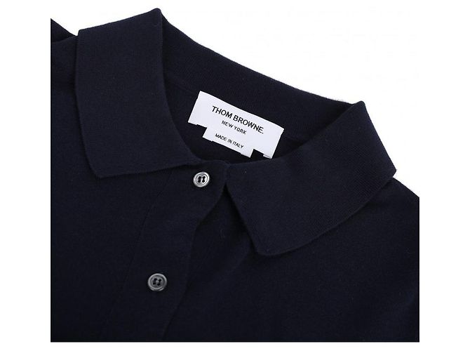 Thom Browne Gestreiftes Baumwollhemd Blau - Ansicht 6