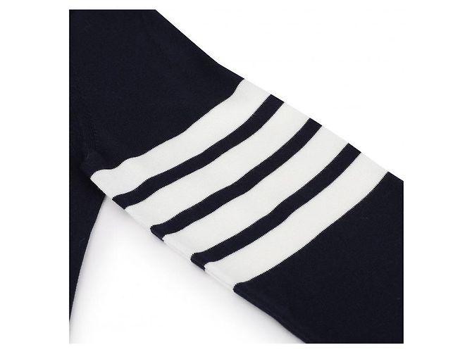 Thom Browne Gestreiftes Baumwollhemd Blau - Ansicht 8