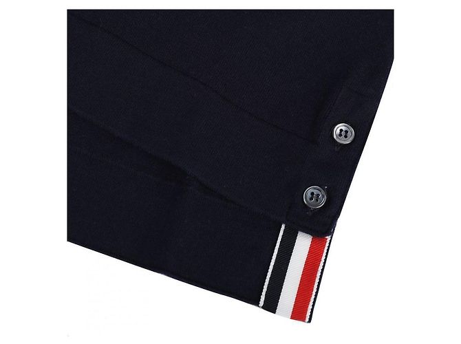 Thom Browne Gestreiftes Baumwollhemd Blau - Ansicht 9