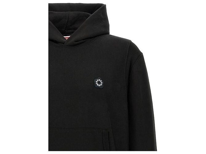 Kenzo Blumiger Hoodie Schwarz - Ansicht 6