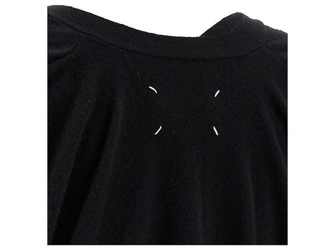 Maison Martin Margiela Wollstrickjacke mit V-Ausschnitt Schwarz - Ansicht 7