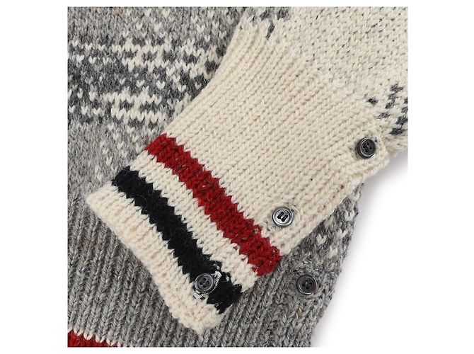 Thom Browne Check Pattern Wool Mohair Men's Knit - view 7